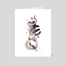 Snake - Art Card by Vee Van Dae