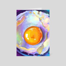 Frying egg in a pan - Card pack by Victoria Georgieva
