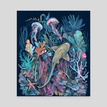 Marine Life - Canvas by Clara  McAllister 