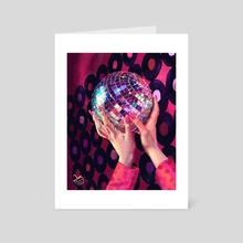 Barbie pink disco ball  - Art Card by Victoria Georgieva