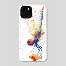 The dragonfly - Phone Case by Olga Shefranov (PaintisPassion)