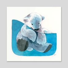 Polar Bear - Acrylic by Cleonique Hilsaca