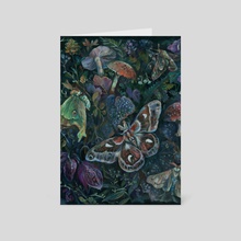 Atlas Moth Mushroom Garden - Card pack by Clara  McAllister 