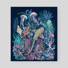 Marine Life - Poster by Clara  McAllister 