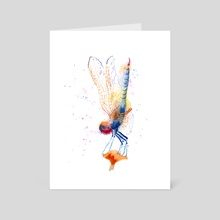 The dragonfly - Art Card by Olga Shefranov (PaintisPassion)